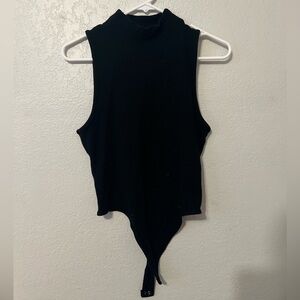 Aerie Black Sleeveless Bodysuit